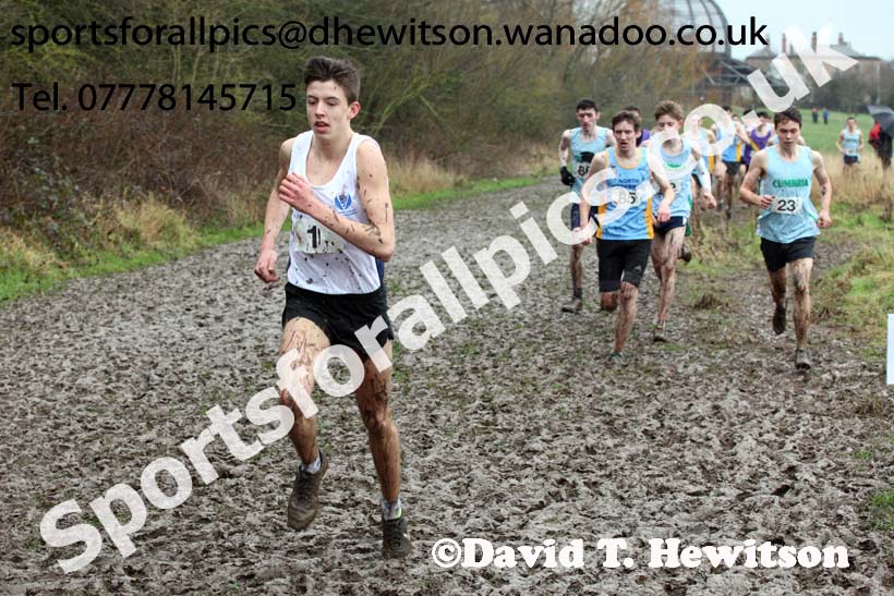 Senior boys Northern Inter Counties Schools Cross Country, Stockton. Photo: David T. Hewitson/Sports for All Pics
